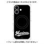 プレミアムパネル with MagSafe［ 千葉ロッテマリーンズ - ワードロゴ - ブラック ］