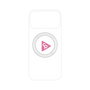 プレミアムパネル with MagSafe［ オリジナル - caseplayロゴ - ピンク/C ］