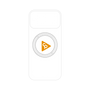 プレミアムパネル with MagSafe［ オリジナル - caseplayロゴ - オレンジ/C ］