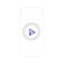 プレミアムパネル with MagSafe［ オリジナル - caseplayロゴ - パープル/C ］