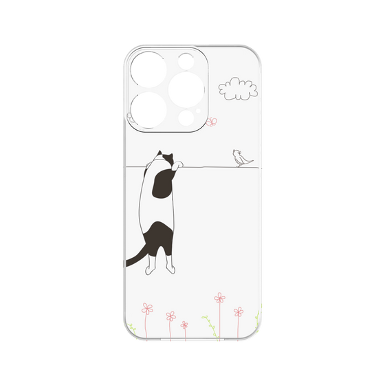 プレミアムパネル［ 夢中に覗く三毛ねこ ］