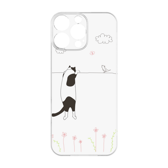 プレミアムパネル［ 夢中に覗く三毛ねこ ］