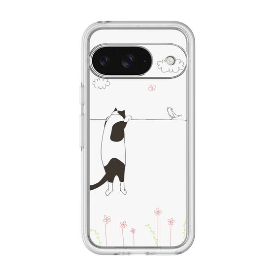 プレミアムパネル［ 夢中に覗く三毛ねこ ］