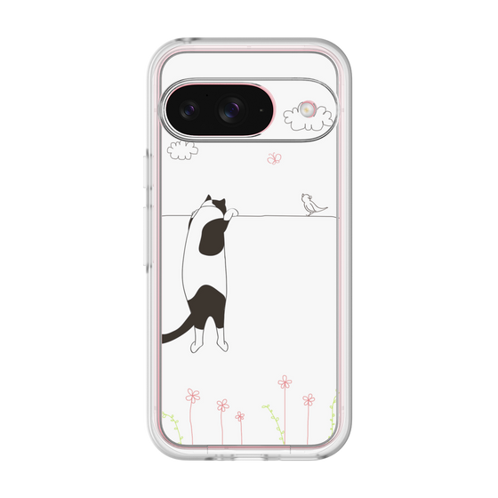 プレミアムパネル［ 夢中に覗く三毛ねこ ］
