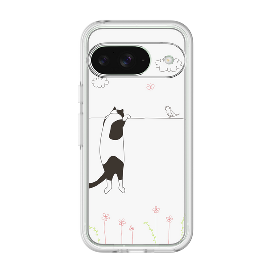 プレミアムパネル［ 夢中に覗く三毛ねこ ］