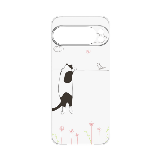 プレミアムパネル［ 夢中に覗く三毛ねこ ］