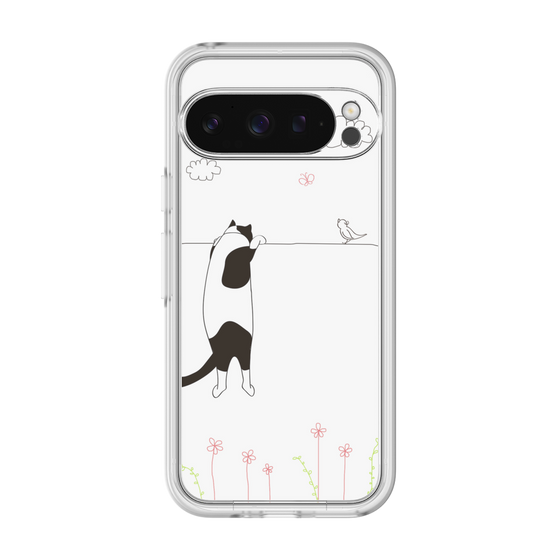 プレミアムパネル［ 夢中に覗く三毛ねこ ］