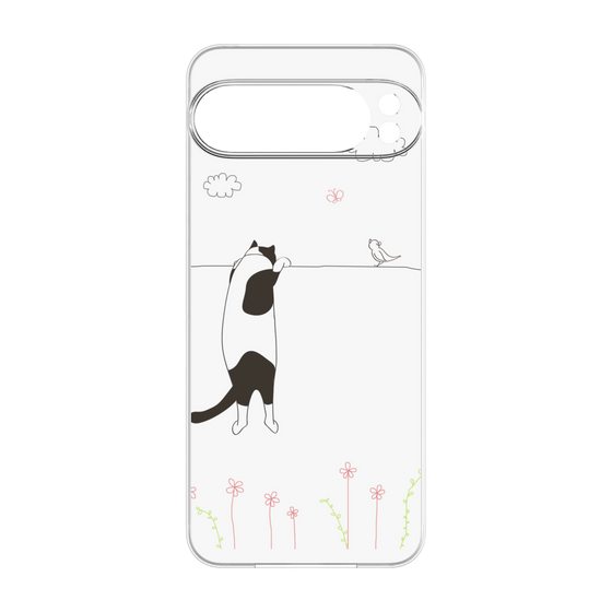 プレミアムパネル［ 夢中に覗く三毛ねこ ］