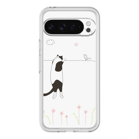 プレミアムパネル［ 夢中に覗く三毛ねこ ］