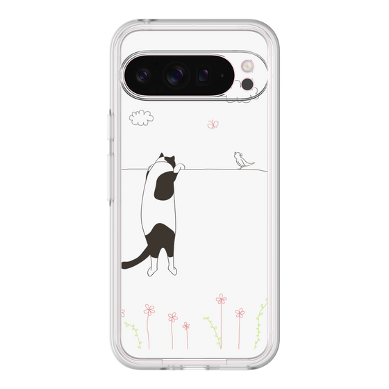 プレミアムパネル［ 夢中に覗く三毛ねこ ］