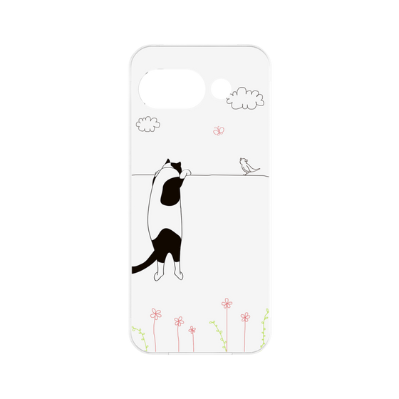 プレミアムパネル［ 夢中に覗く三毛ねこ ］