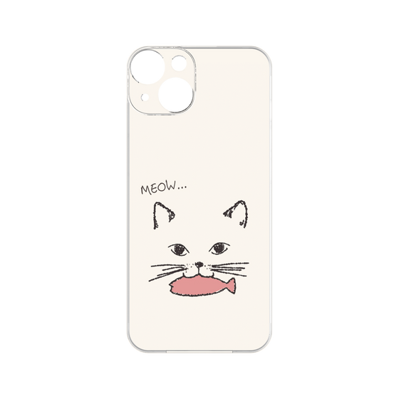 プレミアムパネル［ 食いしん坊なねこ - White ］