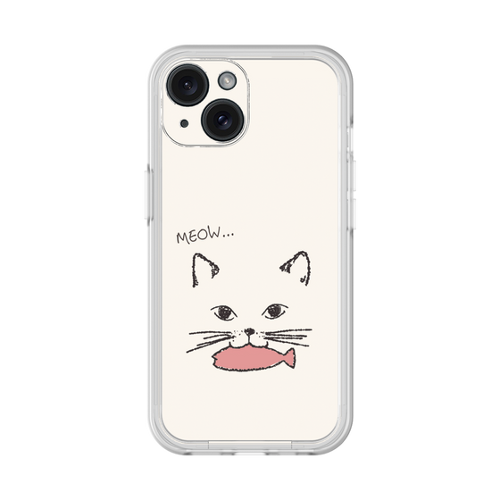 プレミアムパネル［ 食いしん坊なねこ - White ］