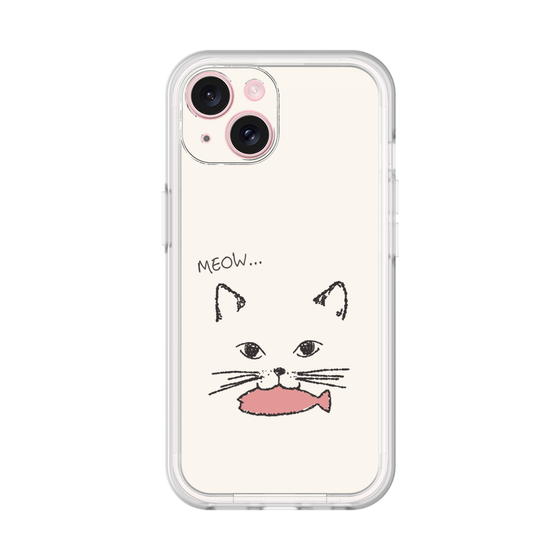 プレミアムパネル［ 食いしん坊なねこ - White ］