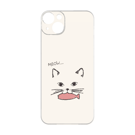 プレミアムパネル［ 食いしん坊なねこ - White ］