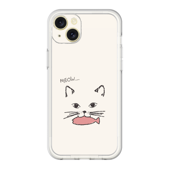 プレミアムパネル［ 食いしん坊なねこ - White ］
