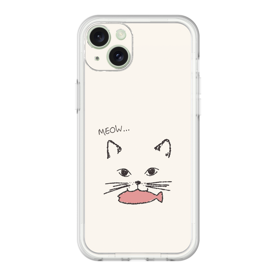 プレミアムパネル［ 食いしん坊なねこ - White ］