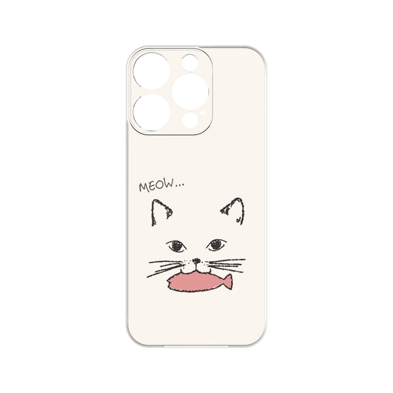 プレミアムパネル［ 食いしん坊なねこ - White ］