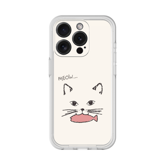 プレミアムパネル［ 食いしん坊なねこ - White ］