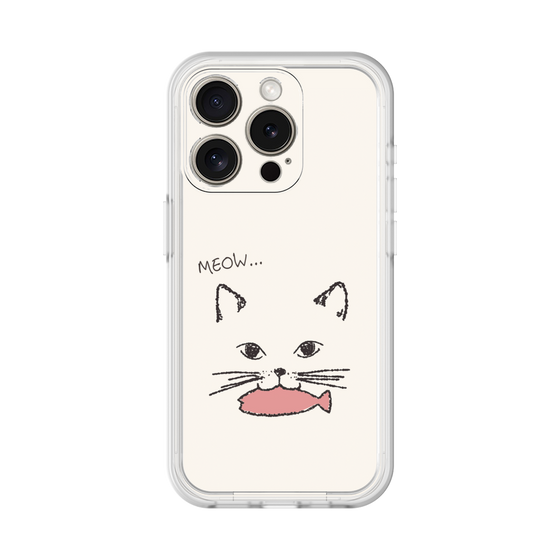 プレミアムパネル［ 食いしん坊なねこ - White ］