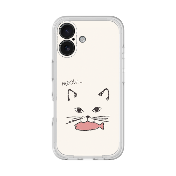 プレミアムパネル［ 食いしん坊なねこ - White ］