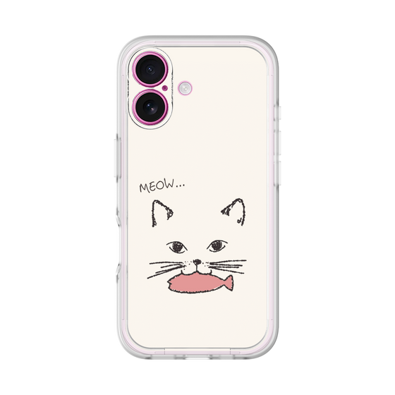 プレミアムパネル［ 食いしん坊なねこ - White ］