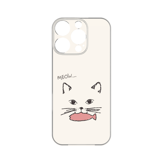 プレミアムパネル［ 食いしん坊なねこ - White ］