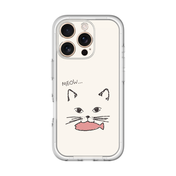 プレミアムパネル［ 食いしん坊なねこ - White ］