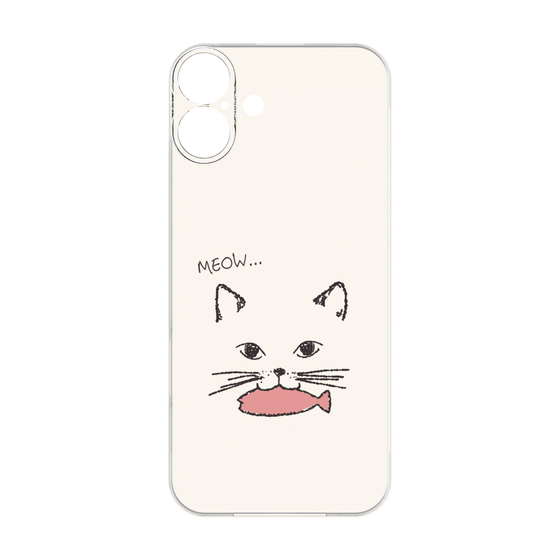 プレミアムパネル［ 食いしん坊なねこ - White ］
