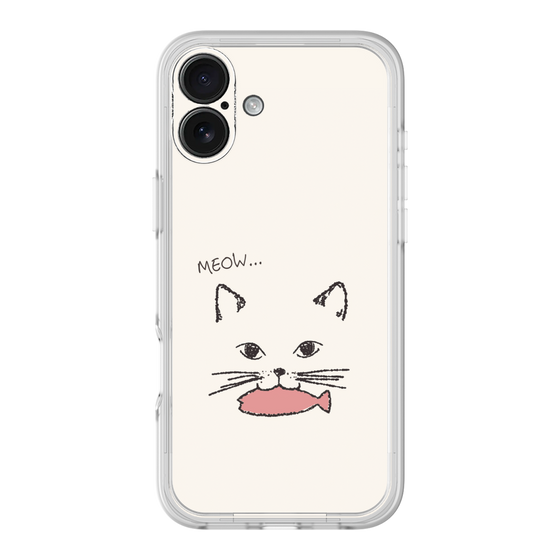 プレミアムパネル［ 食いしん坊なねこ - White ］