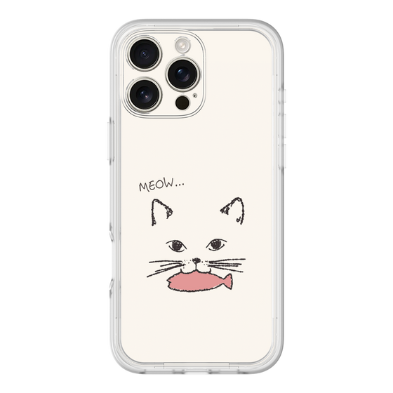 プレミアムパネル［ 食いしん坊なねこ - White ］