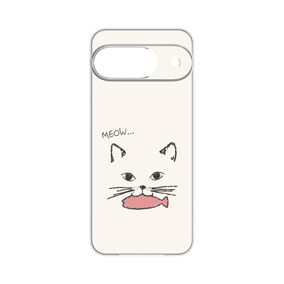 プレミアムパネル［ 食いしん坊なねこ - White ］