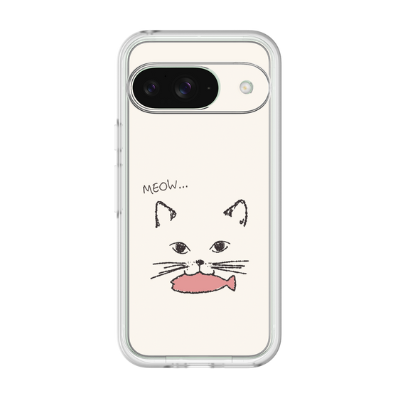 プレミアムパネル［ 食いしん坊なねこ - White ］