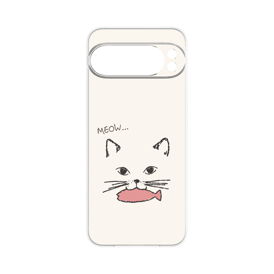 プレミアムパネル［ 食いしん坊なねこ - White ］