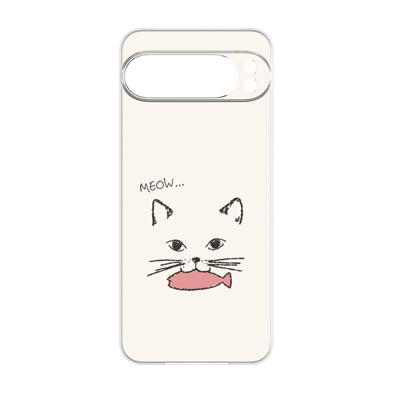 プレミアムパネル［ 食いしん坊なねこ - White ］