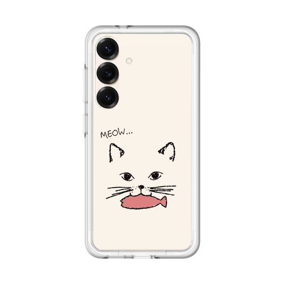 プレミアムパネル［ 食いしん坊なねこ - White ］