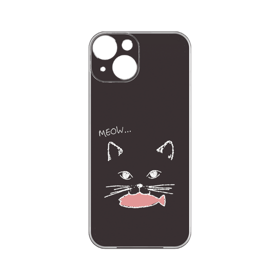 プレミアムパネル［ 食いしん坊なねこ - Black ］