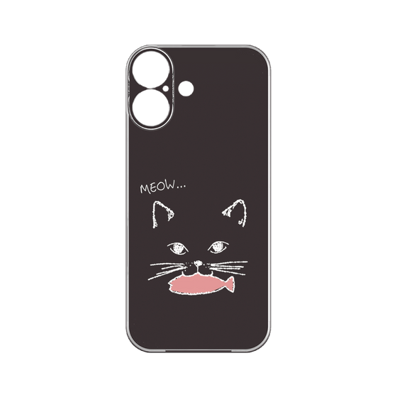 プレミアムパネル［ 食いしん坊なねこ - Black ］