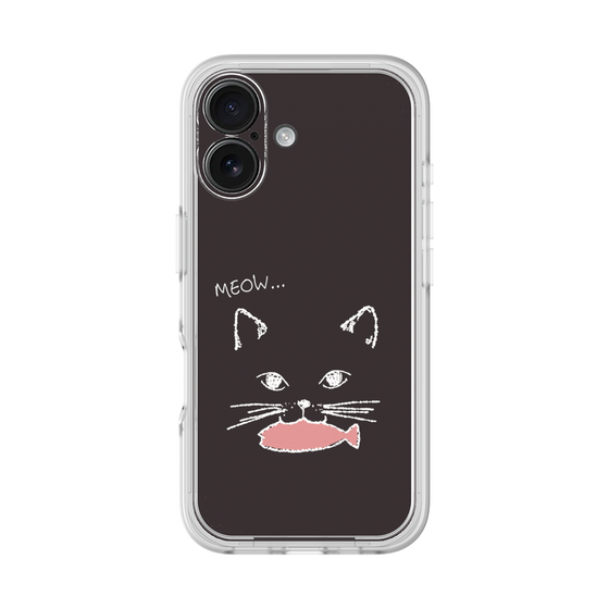 プレミアムパネル［ 食いしん坊なねこ - Black ］
