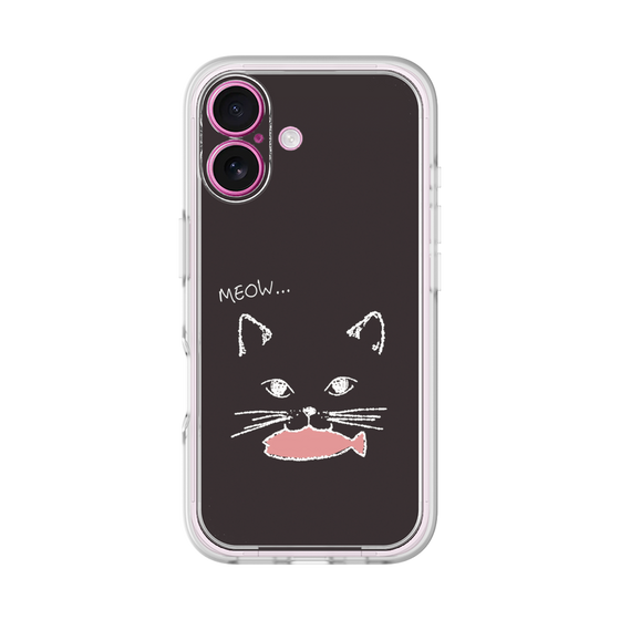 プレミアムパネル［ 食いしん坊なねこ - Black ］