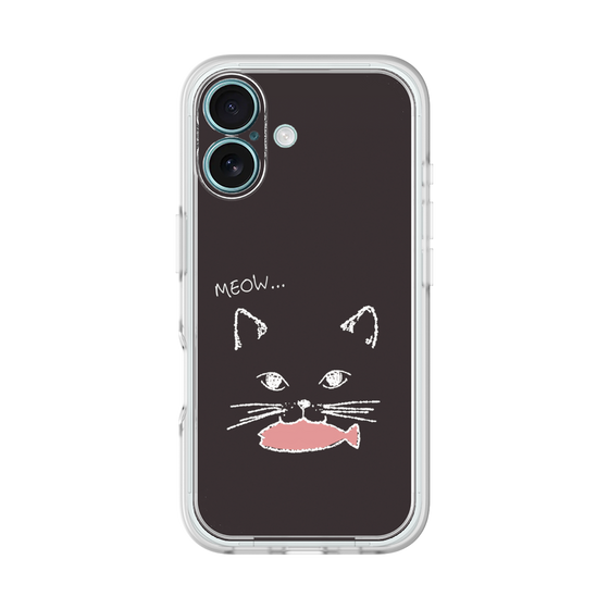 プレミアムパネル［ 食いしん坊なねこ - Black ］