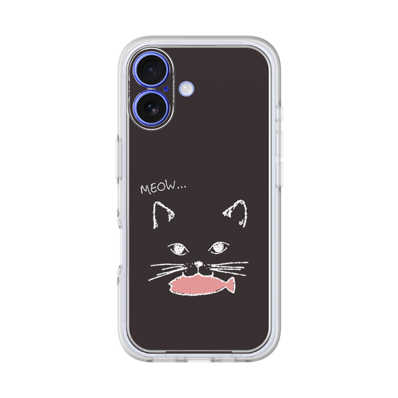 プレミアムパネル［ 食いしん坊なねこ - Black ］