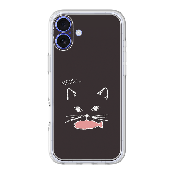 プレミアムパネル［ 食いしん坊なねこ - Black ］