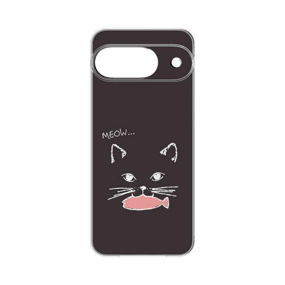 プレミアムパネル［ 食いしん坊なねこ - Black ］