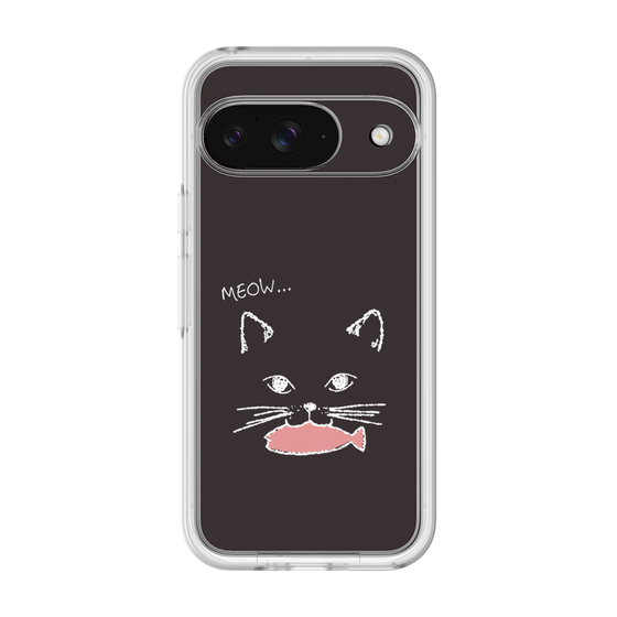 プレミアムパネル［ 食いしん坊なねこ - Black ］