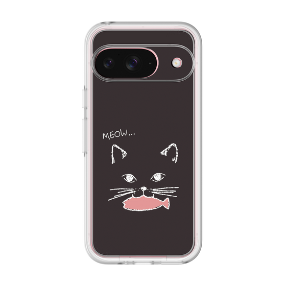 プレミアムパネル［ 食いしん坊なねこ - Black ］