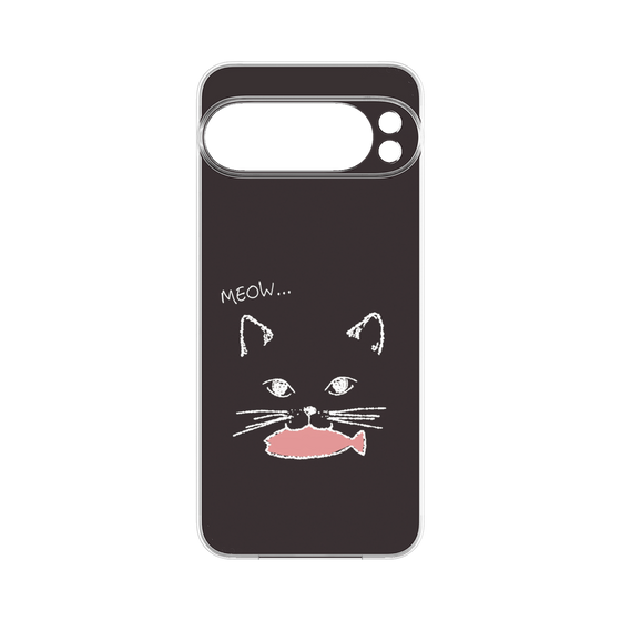 プレミアムパネル［ 食いしん坊なねこ - Black ］
