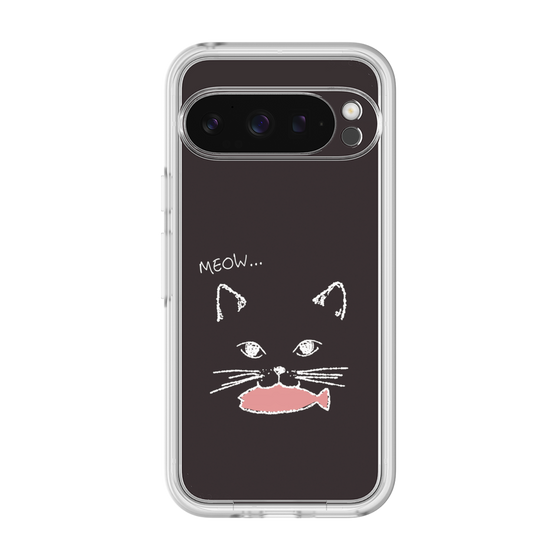 プレミアムパネル［ 食いしん坊なねこ - Black ］