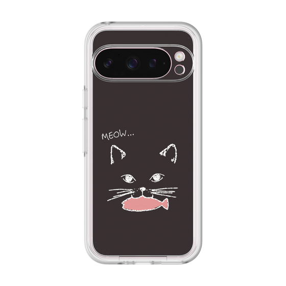 プレミアムパネル［ 食いしん坊なねこ - Black ］
