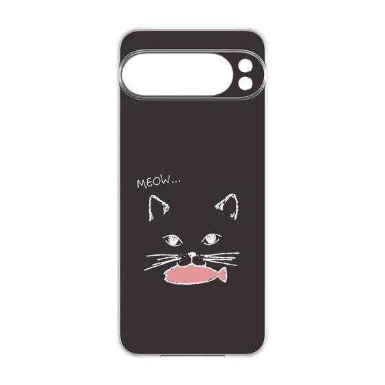 プレミアムパネル［ 食いしん坊なねこ - Black ］
